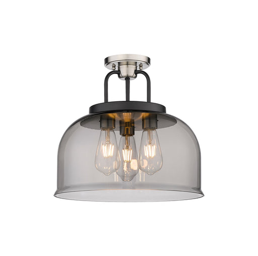 Innovations - 239-3C-BSN-G239-15SM - Three Light Flush Mount - Downtown Urban - Black Satin Nickel