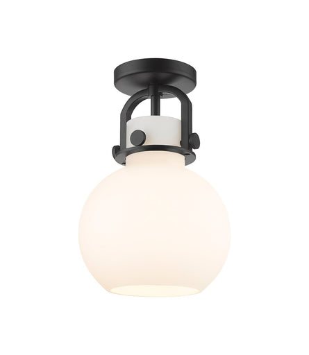 Downtown Urban One Light Flush Mount Matte Black