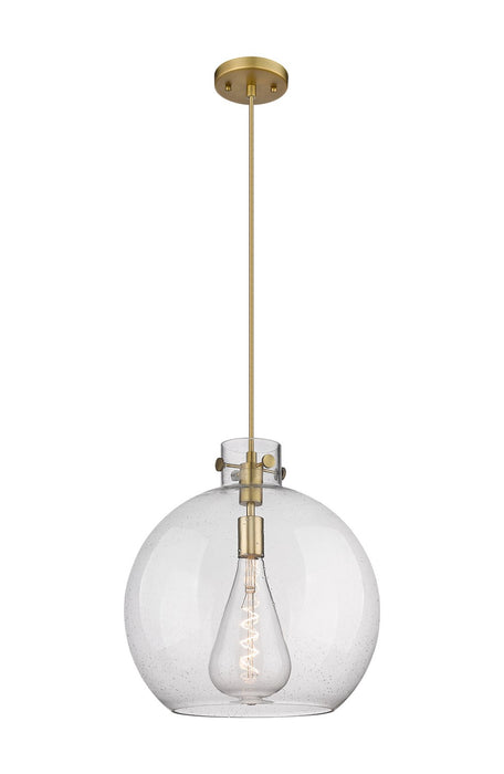 Innovations - 410-1PL-BB-G410-16SDY - One Light Pendant - Newton - Brushed Brass