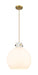 Innovations - 410-1PL-BB-G410-16WH - One Light Pendant - Newton - Brushed Brass