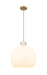 Innovations - 410-1PL-BB-G410-18WH - One Light Pendant - Newton - Brushed Brass