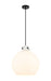 Innovations - 410-1PL-BK-G410-16WH - One Light Pendant - Newton - Matte Black