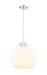 Innovations - 410-1PL-PN-G410-16WH - One Light Pendant - Newton - Polished Nickel