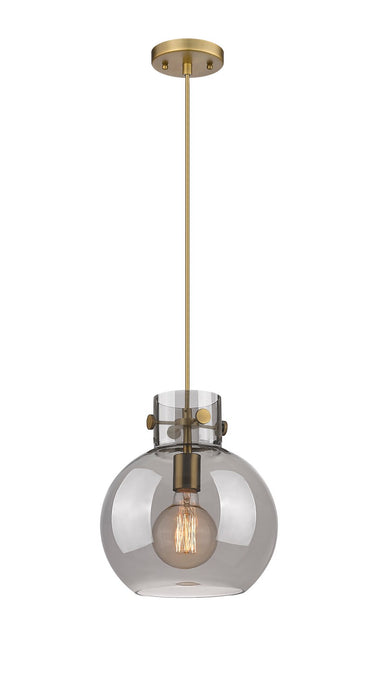 Innovations - 410-1PM-BB-G410-10SM - One Light Mini Pendant - Newton - Brushed Brass