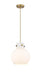 Innovations - 410-1PM-BB-G410-10WH - One Light Mini Pendant - Newton - Brushed Brass