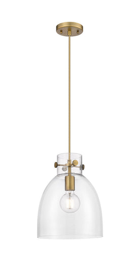 Downtown Urban One Light Pendant Brushed Brass