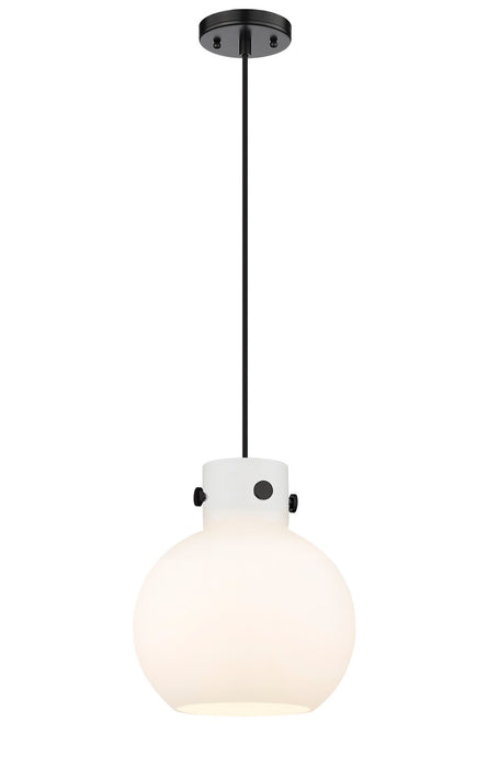 Innovations - 410-1PM-BK-G410-10WH - One Light Mini Pendant - Newton - Matte Black