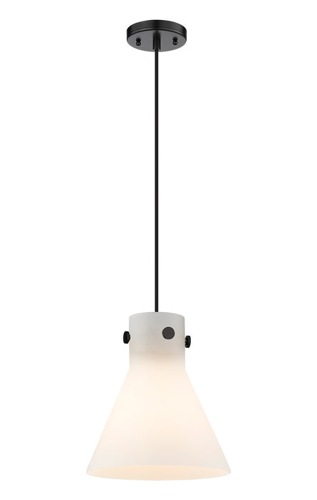 Innovations - 410-1PM-BK-G411-10WH - One Light Pendant - Downtown Urban - Matte Black