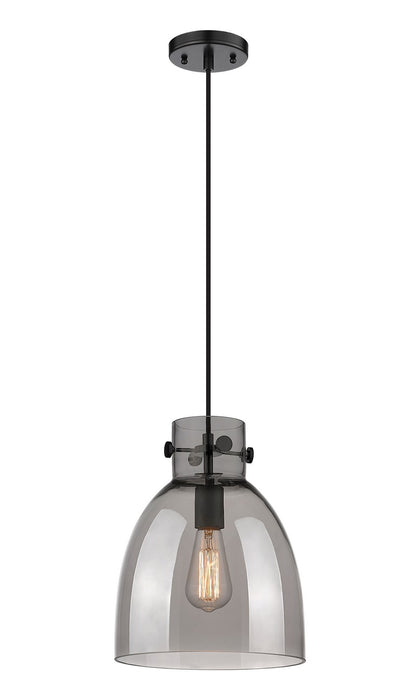 Innovations - 410-1PM-BK-G412-10SM - One Light Pendant - Downtown Urban - Matte Black