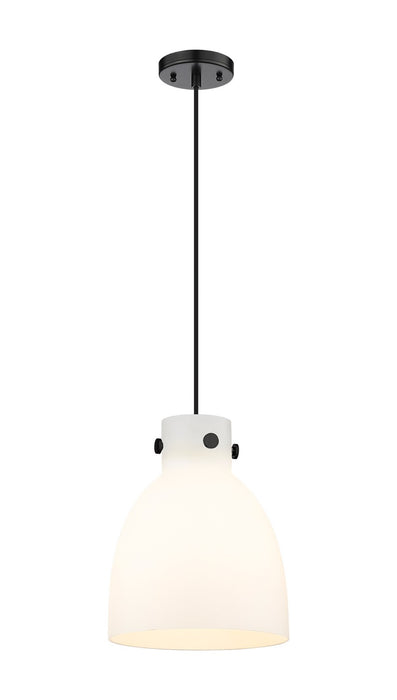 Innovations - 410-1PM-BK-G412-10WH - One Light Pendant - Downtown Urban - Matte Black