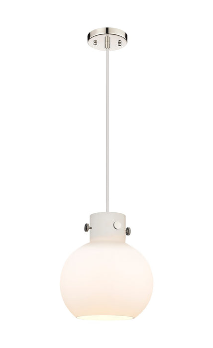 Innovations - 410-1PM-PN-G410-10WH - One Light Mini Pendant - Newton - Polished Nickel