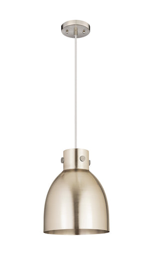 Downtown Urban One Light Pendant Satin Nickel