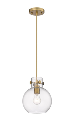 Downtown Urban One Light Pendant Brushed Brass