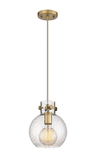 Innovations - 410-1PS-BB-G410-8SDY - One Light Mini Pendant - Newton - Brushed Brass