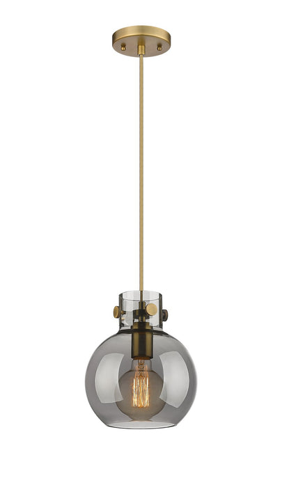 Innovations - 410-1PS-BB-G410-8SM - One Light Mini Pendant - Newton - Brushed Brass