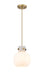 Innovations - 410-1PS-BB-G410-8WH - One Light Mini Pendant - Newton - Brushed Brass