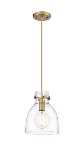 Downtown Urban One Light Pendant Brushed Brass
