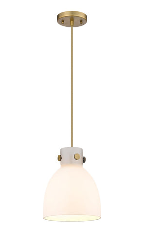 Downtown Urban One Light Pendant Brushed Brass