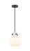 Innovations - 410-1PS-BK-G410-8WH - One Light Mini Pendant - Newton - Matte Black