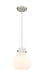 Innovations - 410-1PS-SN-G410-8WH - One Light Mini Pendant - Newton - Brushed Satin Nickel