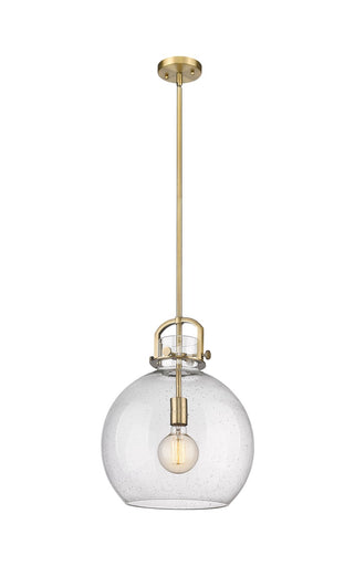 Downtown Urban One Light Pendant Brushed Brass