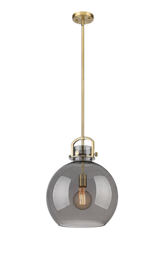 Downtown Urban One Light Pendant Brushed Brass