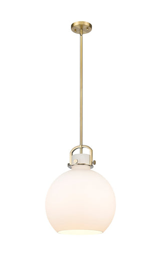 Downtown Urban One Light Pendant Brushed Brass