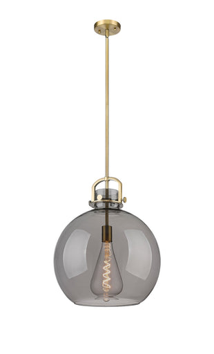 Downtown Urban One Light Pendant Brushed Brass