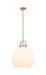 Innovations - 410-1SL-BB-G410-16WH - One Light Pendant - Downtown Urban - Brushed Brass