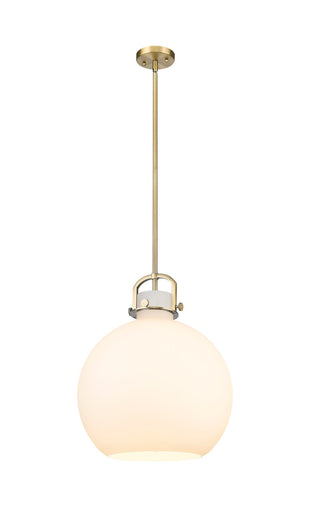 Downtown Urban One Light Pendant Brushed Brass