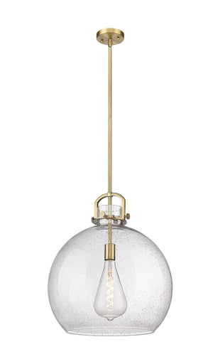 Downtown Urban One Light Pendant Brushed Brass