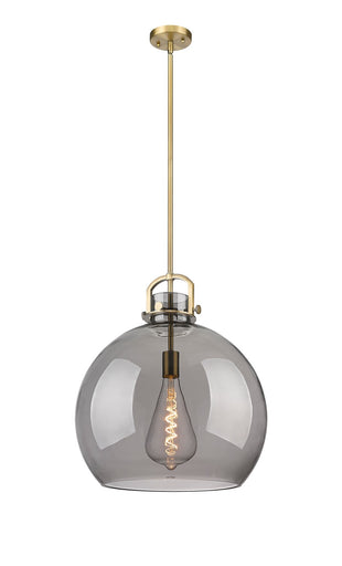 Downtown Urban One Light Pendant Brushed Brass