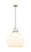 Innovations - 410-1SL-BB-G410-18WH - One Light Pendant - Downtown Urban - Brushed Brass