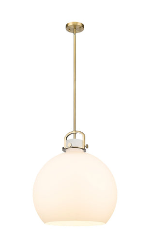 Downtown Urban One Light Pendant Brushed Brass