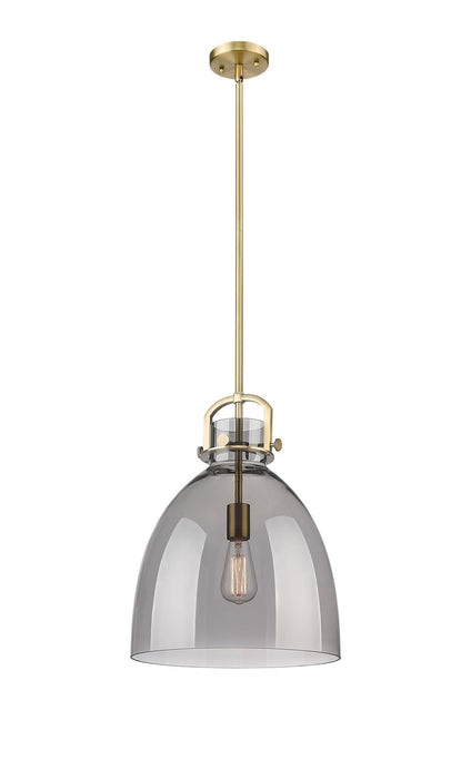 Innovations - 410-1SL-BB-G412-14SM - One Light Pendant - Downtown Urban - Brushed Brass