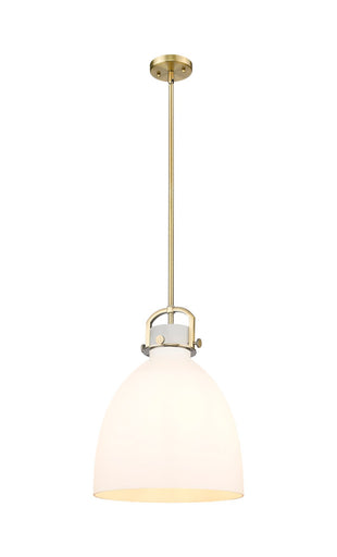 Downtown Urban One Light Pendant Brushed Brass