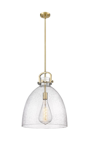 Downtown Urban One Light Pendant Brushed Brass