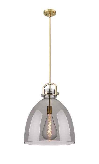 Innovations - 410-1SL-BB-G412-16SM - One Light Pendant - Downtown Urban - Brushed Brass