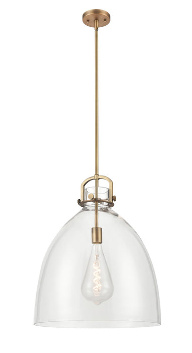 Innovations - 410-1SL-BB-G412-18CL - One Light Pendant - Downtown Urban - Brushed Brass