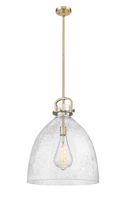 Innovations - 410-1SL-BB-G412-18SDY - One Light Pendant - Downtown Urban - Brushed Brass