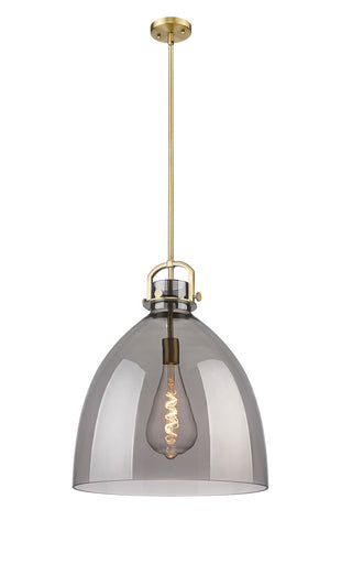 Downtown Urban One Light Pendant Brushed Brass