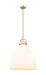 Innovations - 410-1SL-BB-G412-18WH - One Light Pendant - Downtown Urban - Brushed Brass