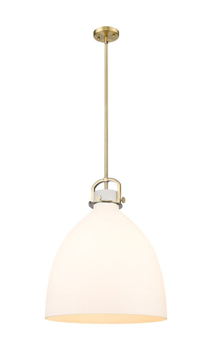 Downtown Urban One Light Pendant Brushed Brass