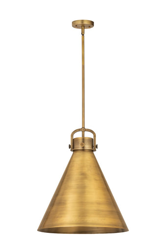 Downtown Urban One Light Pendant Brushed Brass
