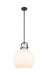 Innovations - 410-1SL-BK-G410-14WH - One Light Pendant - Downtown Urban - Matte Black