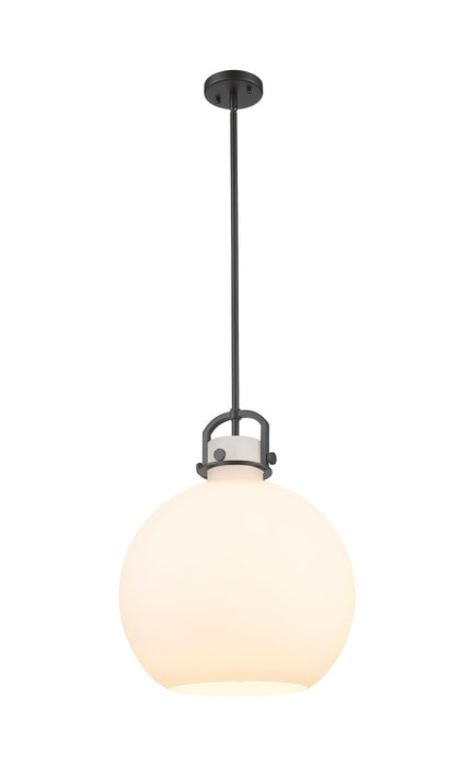 Innovations - 410-1SL-BK-G410-16WH - One Light Pendant - Downtown Urban - Matte Black
