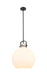 Innovations - 410-1SL-BK-G410-16WH - One Light Pendant - Downtown Urban - Matte Black
