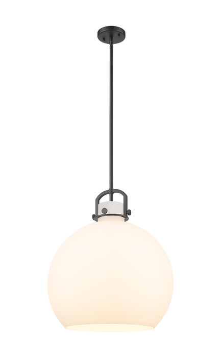 Innovations - 410-1SL-BK-G410-18WH - One Light Pendant - Downtown Urban - Matte Black