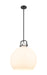 Innovations - 410-1SL-BK-G410-18WH - One Light Pendant - Downtown Urban - Matte Black