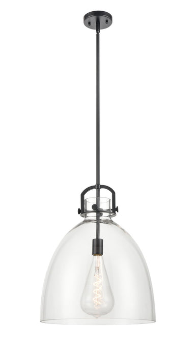 Innovations - 410-1SL-BK-G412-16CL - One Light Pendant - Downtown Urban - Matte Black